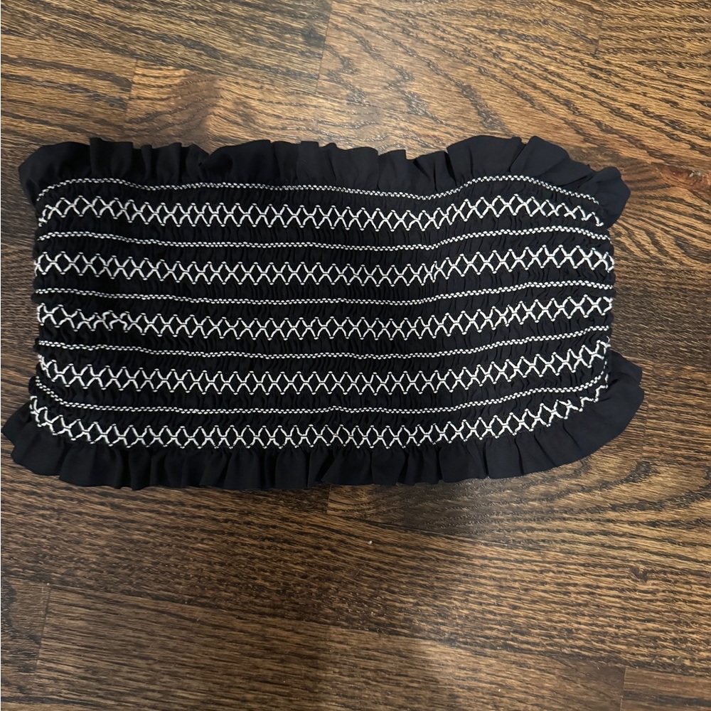 Tory Burch Costa Bandeau swim top